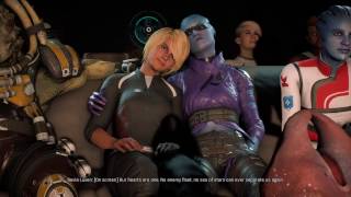 Mass Effect Andromeda - Movie Night Peebee romance