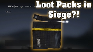 New Loot Pack System In Rainbow Six Siege