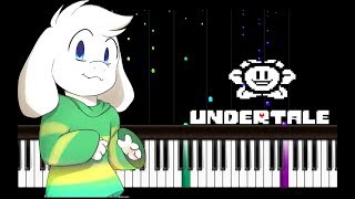 His Theme - Undertale - Easy Piano/Keyboard Tutorial