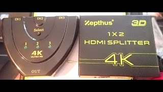 4K HDMI Splitter 1x2 & 4K ULTRA HD Selector