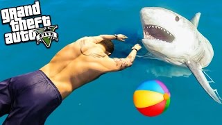 ГТА 5 МОДЫ ПОЙМАЛ АКУЛУ РУКАМИ! #53 ОБЗОР МОДА В GTA 5! ЭКСПЕРИМЕНТЫ В ГТА ВИДЕО ИГРЫ ГТА 5 С МОДАМИ