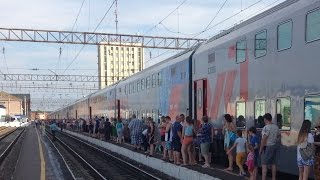 поезд №104 2 этаж. Лиски - прибытие и отравление