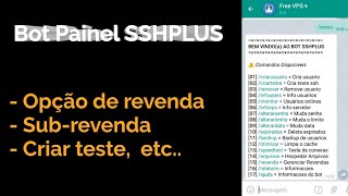 Como ativar o Bot Painel SSHPLUS no seu vps Ubuntu