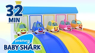 Baby Shark Color Slides & Hide'n Seek! | +Compilation | Colors/Words for Kids 