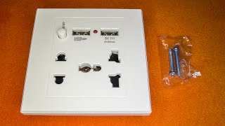 ⚡Посылка с AliExpress: Универсальная розетка с USB-зарядкой