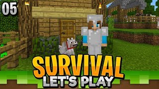 WE HAVE A FRIEND!! - Minecraft Bedrock Survival Let's Play EP.5 (PE WIN10)