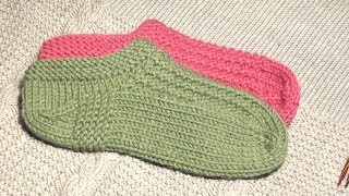 Домашние тапочки-следки. Окончание