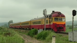 Дизель-поезд Д1-700 на перегоне Сипотень-Бахмут / D1-700 between Sipoten and Bahmut