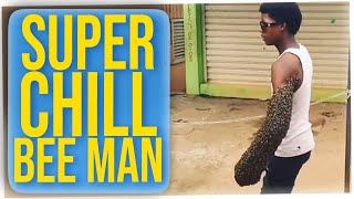 Super Chill Guy Takes Bees for a Walk