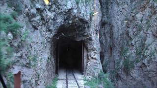 Diakofto-Kalavrita rack-railway. Spectacular cabride through Vouraikos gorge.