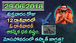 29-06-2018 శుక్రవారం రోజు రాశిఫలితాలు|#horoscope in telugu|#Online jathakam |Astro Syndicate