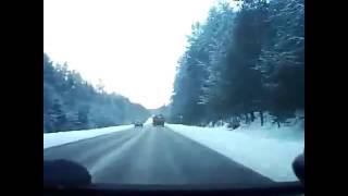 Дятьково - Брянск.14/12/2016. Неудачный обгон.Dyatkovo-Bryansk.14/12/2016. Unsuccessful overtaking.