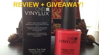 CND Vinylux Review + Mini GIVEAWAY (CLOSED)