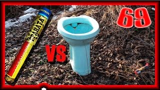 петарда ГРАНАТА vs УНИТАЗ / petard GRENADE vs TOILET ( взорвал унитаз )