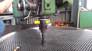 Tubesheet hole grooving work