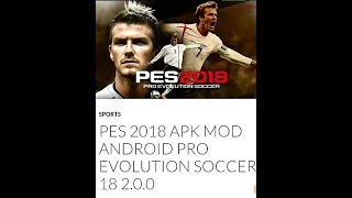 Pes 18 Android MOD apk download/ no servey. Links in description