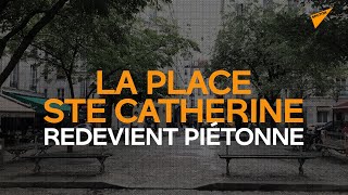 «Bataille» contre les terrasses éphémères: la place Sainte-Catherine redevient piétonne