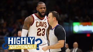 Israel Gutierrez thinks LeBron James isn't officiated fairly by refs | Highly Questionable | ESPN