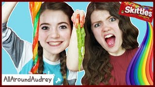 Edible Slime vs Real Slime Challenge / AllAroundAudrey