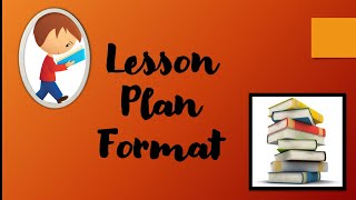 Lesson plan format for bed students