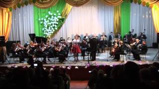 Симфонический оркестр. Солистка Даниэла Лебедева. ШИ№ 1. г. Краматорск