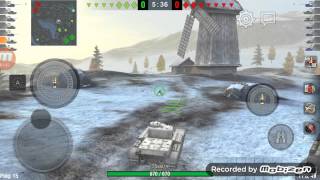 WoT Blitz - АТ2 против СУ-100 и КВ2 Зимняя малиновка