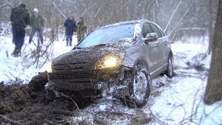 Ушатали Хонду. Злая CR-V на цепях против Нив и УАЗов в тяжёлой оффроад экспедиции. Джиперы  2018