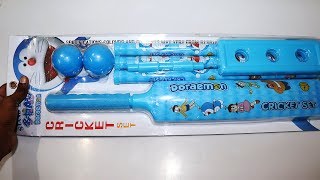 Doraemon Cricket Set Unboxing | 2Balls,Stumps,Wickets