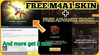 ?Ros : ?how to get M4a1 gun skin | Rules Of Survival Free tickets, free skin, rosmobile !!
