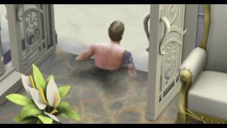 SIMS 4 Сим плавает в доме, как в бассейне!