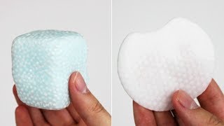 Fluffy Slime & Floam with NO GLUE, NO BORAX, CONTACT LENS SOLUTION, DETERGENT! DIY Face Pad Slime!