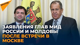 Совместная пресс-конференция Сергея Лаврова и Нику Попеску в Москве