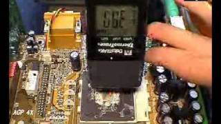 old Pentium vs. AMD test without heat sink