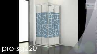 PRO-SG220-PAROI DE DOUCHE COULISSANTE