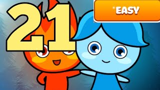LuckyBoy And PrettyGirl Easy Mode Level 21 Android Crystal Temple Maze
