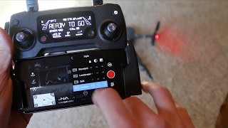 DJI Mavic Pro Video Camera Settings Walkthough