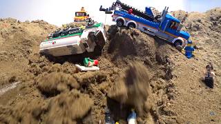 LEGO DAM BREACH - LEGO TRUCKS