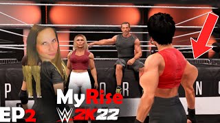 WWE 2K22 My Rise: Her ARMS SCARE ME | Ep 2