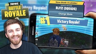 FIRST BLITZ SOLO MOBILE VICTORY ROYALE! FORTNITE 1st PLACE MOBILE BLITZ GAMEPLAY!!