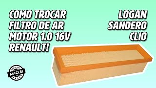 COMO TROCAR FILTRO DE AR DO MOTOR RENAULT LOGAN SANDERO