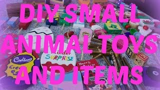DIY Small Animal Toys and Items 2016
