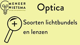 Natuurkunde uitleg Optica 3: Verschillende soorten lichtbundels en lenzen