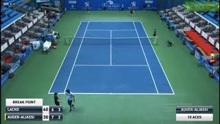 Lukas Lacko - Felix Auger-Aliassime. Highlights. ATP Bratislava