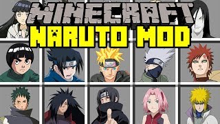 Minecraft NARUTO MOD! | BATTLE WITH NARUTO, SASUKE, KAKASHI, SAKURA, & MORE ! | Modded Mini-Game