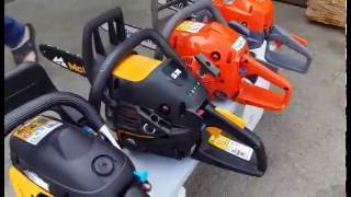 Сравнение бензопил Husqvarna 236 Partner P340S Oleo-Mac GS 35 C McCulloch CS 340
