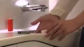 Девушка в туалете самолёта