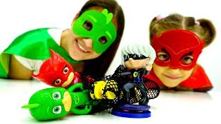 Новое видео с PJ Masks. Игрушки для Детей.