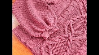 Джемпер спицами (винный). Часть 5. Рукава.
