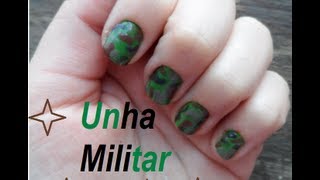 Unha Militar ou camuflada por Amanda Novolette