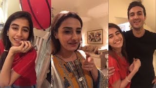 Momal Sheikh Celebrating Shahroz Sabzwari Live With Syra Shahroz